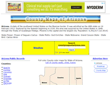 Tablet Screenshot of countymapsofarizona.com